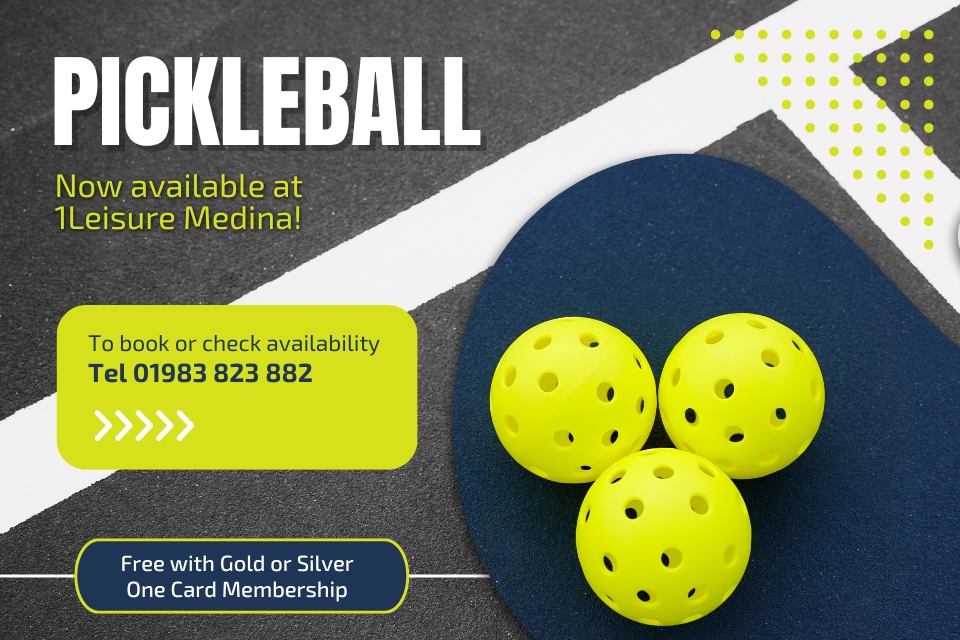 Pickleball: The UK’s Hottest Racket Sport has landed at 1Leisure Medina and is available for bookings