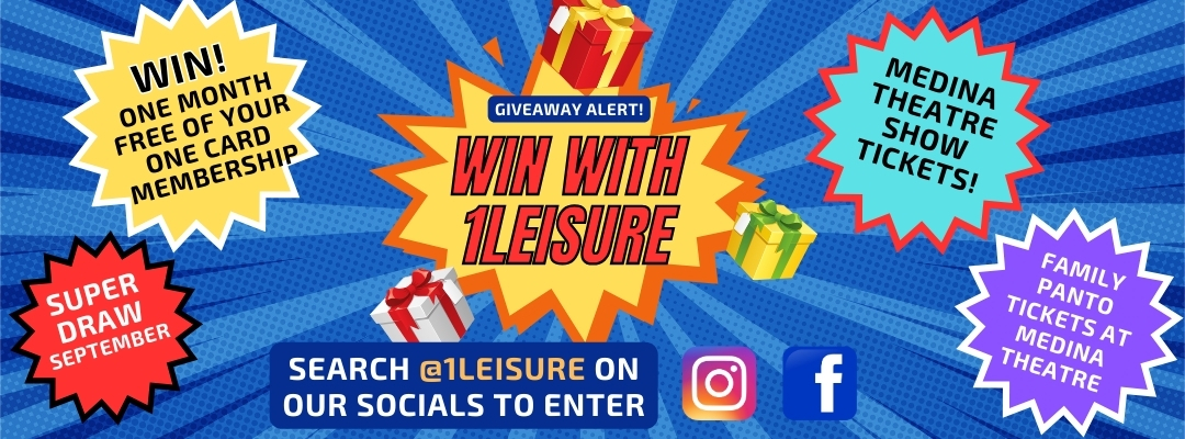 Win with 1Leisure Your chance to win some fantastic prizes with 1Leisure